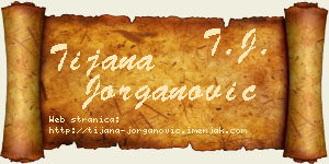 Tijana Jorganović vizit kartica